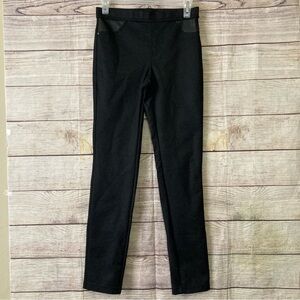DKNY Casual Spandex High Rise Pullon Ponte Pants Black Diamond